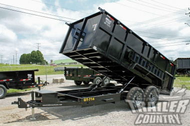 New Brand New 7' x 14'  Hydraulic Dump Trailer w/ 36" High Sides
