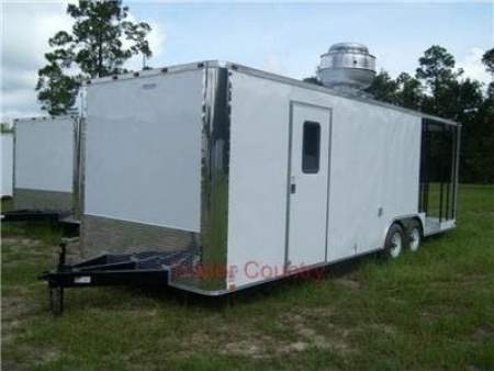 New 2026 NEW 28FT Customized Vending Mobile Kitchen Concession with Porch