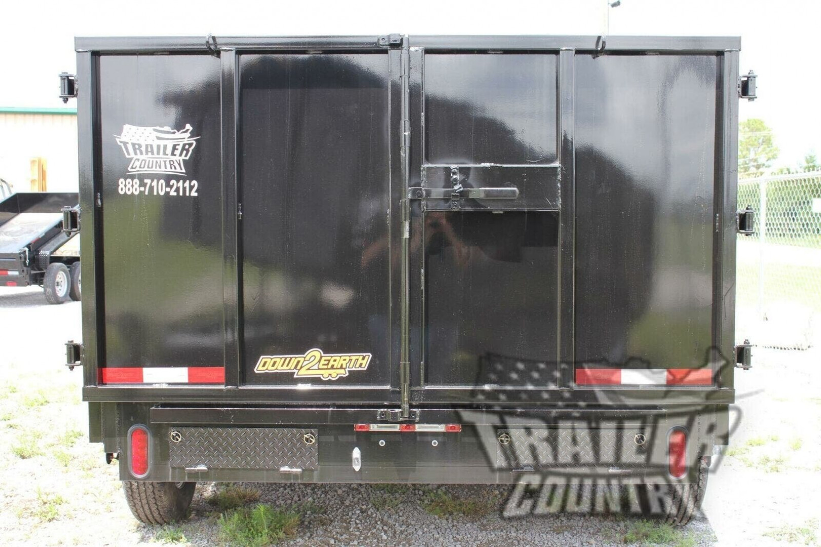 New NEW 7x14, 4FT sides Hydraulic Dump Trailer w/ 1 Piece Solid Steel Floor