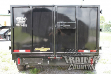 New NEW 7x14, 4FT sides Hydraulic Dump Trailer w/ 1 Piece Solid Steel Floor