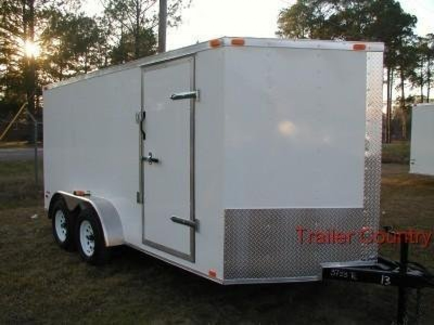 New 2026 Brand New 7x16 Tandem Axle, V-Nosed Enclosed Trailer - Led Lighting