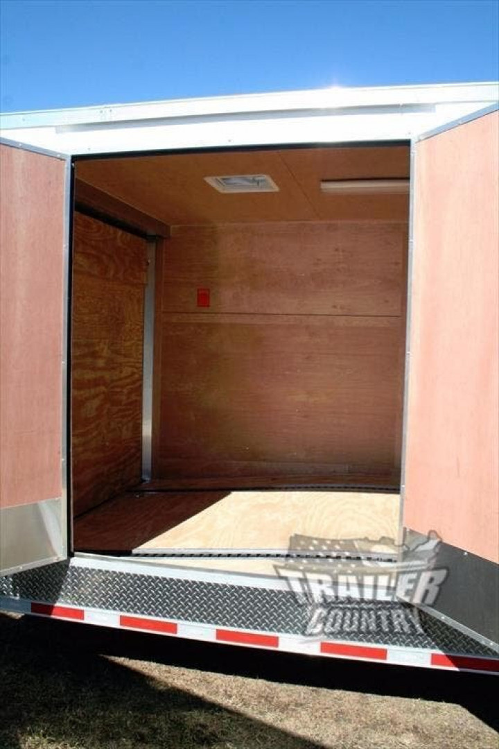 New 2026 New Model 8.5 x 40 + 8' RISER Triple Axle, Enclosed Goose Neck Cargo Trailer
