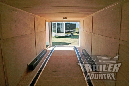 New 2026 New Model 8.5 x 40 + 8' RISER Triple Axle, Enclosed Goose Neck Cargo Trailer