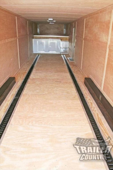 New 2026 New Model 8.5 x 40 + 8' RISER Triple Axle, Enclosed Goose Neck Cargo Trailer
