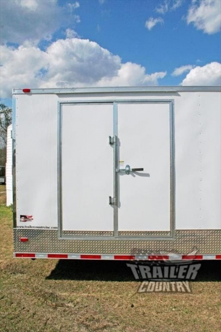 New 2026 New Model 8.5 x 40 + 8' RISER Triple Axle, Enclosed Goose Neck Cargo Trailer