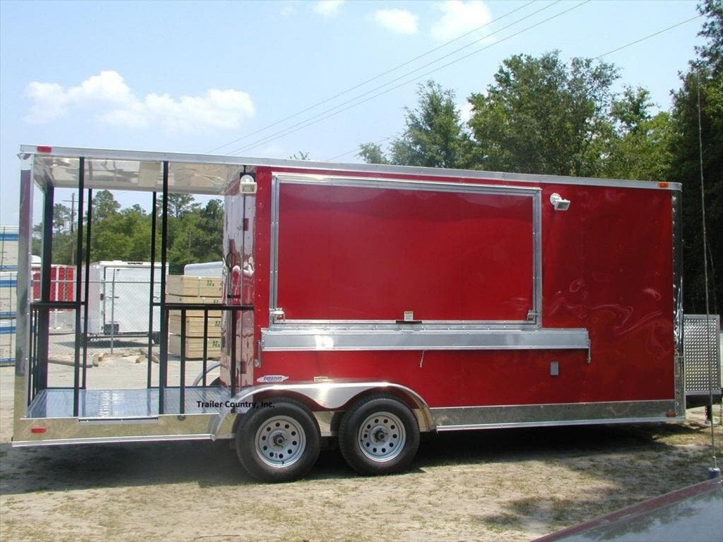 New 2026 NEW 7 x 20 Enclosed Concession READY FOR CUSTOMIZATION w/6FT porch