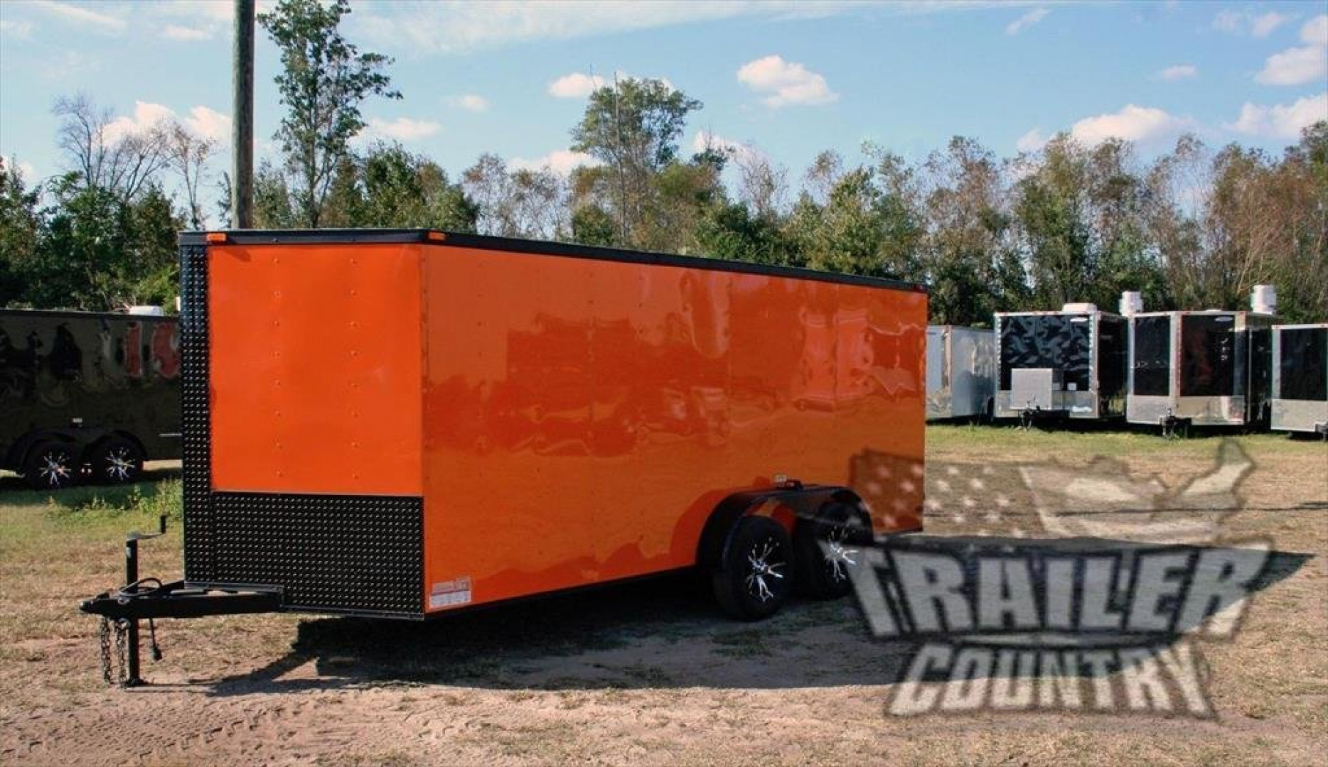 New 2026 NEW 7 X 16 Tandem Axle, Enclosed Motorcycle Cargo Trailer w/BLACKOUT Pkg