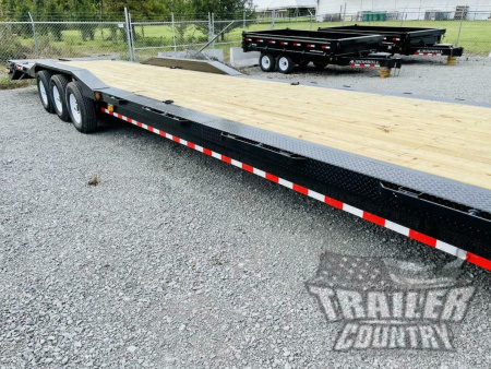 New 2026 New 8.5' x 44' Heavy Duty 21K Heavy Equipment Hauler Hot Shot Trailer w/ Gooseneck Coupler & Ramps