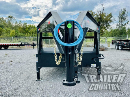 New 2026 New 8.5' x 44' Heavy Duty 21K Heavy Equipment Hauler Hot Shot Trailer w/ Gooseneck Coupler & Ramps