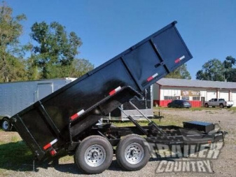 New NEW Model 7'x16' Tandem Axle, Hydraulic Dump Trailer w/ 36  High Sides