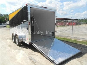 New NEW 7 x 14 Motorcycle, Landscape, ATV 4-Wheeler, Cargo Trlr, Slanted Color PKG