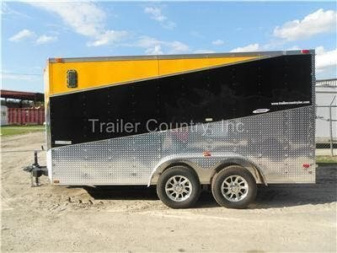 New NEW 7 x 14 Motorcycle, Landscape, ATV 4-Wheeler, Cargo Trlr, Slanted Color PKG