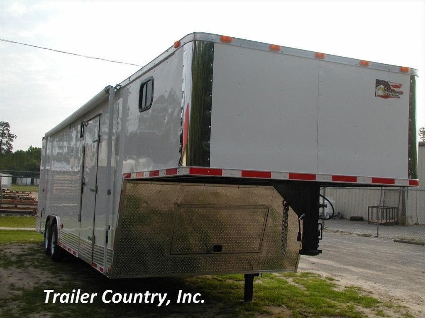 New 2026 Brand New 8.5x24 + 8' RISER Tandem Axle, Enclosed Gooseneck Cargo Trailer