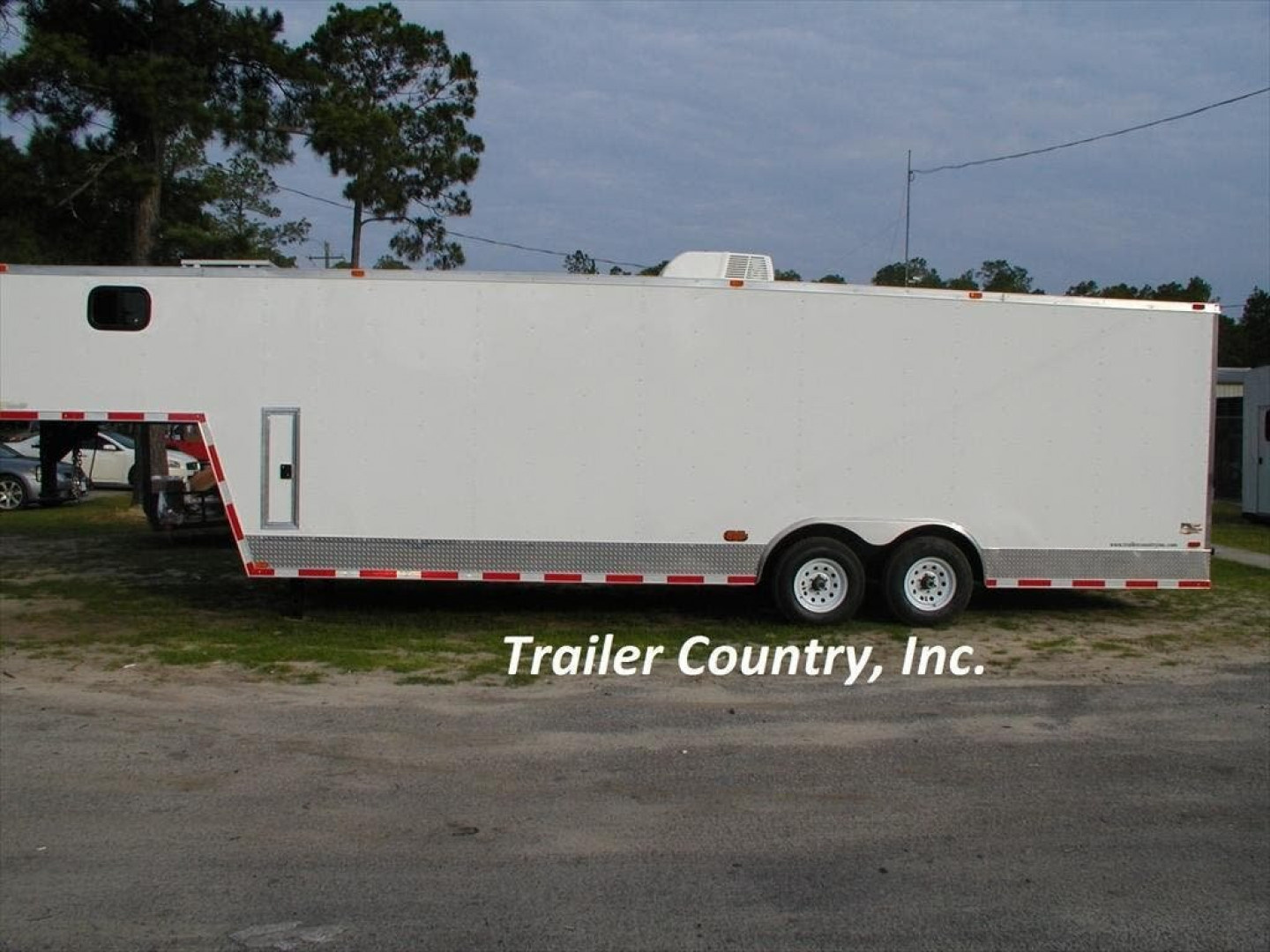 New 2026 Brand New 8.5x24 + 8' RISER Tandem Axle, Enclosed Gooseneck Cargo Trailer