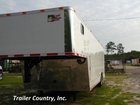 New 2026 Brand New 8.5x24 + 8' RISER Tandem Axle, Enclosed Gooseneck Cargo Trailer
