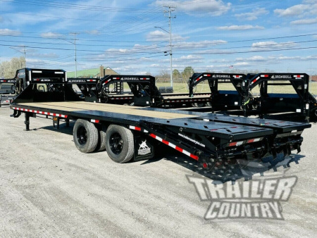 New 2026 NEW 8.5' x 25'Heavy Duty GN 12Ton Heavy Eq Hauler Deckover Trailer. Rampage Ramps