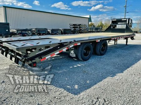 New 2026 NEW 8.5' x 25'Heavy Duty GN 12Ton Heavy Eq Hauler Deckover Trailer. Rampage Ramps