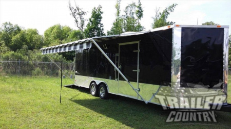 New 2026 NEW 8.5 x 24 Tandem Axle, LOADED W/UPGRADED OPTIONS Toy Car Hauler Cargo Trlr