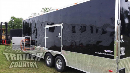 New 2026 NEW 8.5 x 24 Tandem Axle, LOADED W/UPGRADED OPTIONS Toy Car Hauler Cargo Trlr
