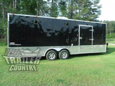 New 2026 NEW 8.5 x 24 Tandem Axle, LOADED W/UPGRADED OPTIONS Toy Car Hauler Cargo Trlr