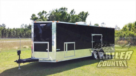 New 2026 NEW 8.5 x 24 Tandem Axle, LOADED W/UPGRADED OPTIONS Toy Car Hauler Cargo Trlr