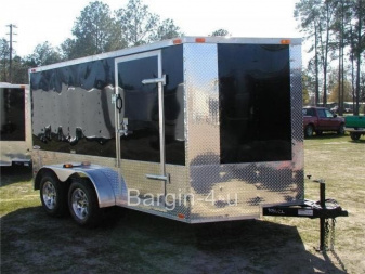 New Brand New 6x12 Tandem Axle, V-Nosed Enclosed Motorcycle Trailer