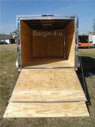 New Brand New 6x12 Tandem Axle, V-Nosed Enclosed Motorcycle Trailer