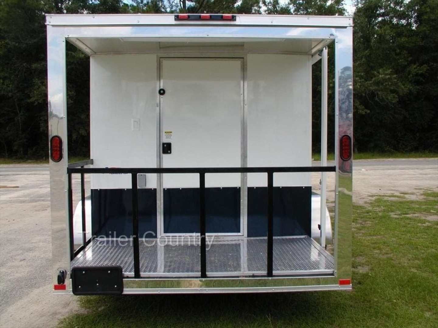 New NEW 7 X 14 + 4' Open Porch  TAIL GATE CONCESSION TRAILER LOADED W/ OPTIONS