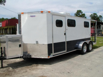 New NEW 7 X 14 + 4' Open Porch  TAIL GATE CONCESSION TRAILER LOADED W/ OPTIONS
