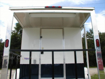 New NEW 7 X 14 + 4' Open Porch  TAIL GATE CONCESSION TRAILER LOADED W/ OPTIONS