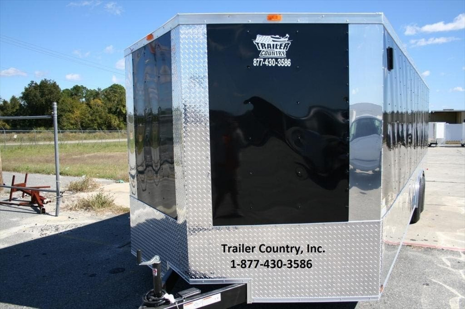 New 2026 NEW 8.5 x 24 Tandem Axle, V-Nosed Enclosed Motorcycle, Landscape, ATV Trailer