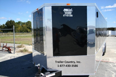 New 2026 NEW 8.5 x 24 Tandem Axle, V-Nosed Enclosed Motorcycle, Landscape, ATV Trailer
