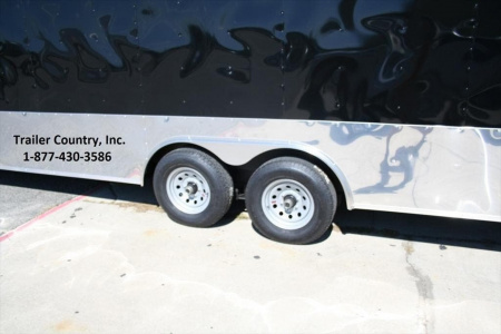 New 2026 NEW 8.5 x 24 Tandem Axle, V-Nosed Enclosed Motorcycle, Landscape, ATV Trailer