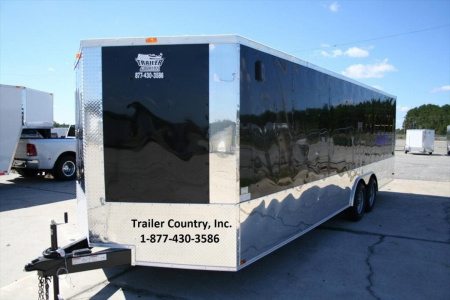 New 2026 NEW 8.5 x 24 Tandem Axle, V-Nosed Enclosed Motorcycle, Landscape, ATV Trailer