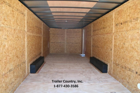 New 2026 NEW 8.5 x 24 Tandem Axle, V-Nosed Enclosed Motorcycle, Landscape, ATV Trailer