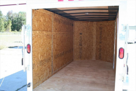 New 2026 Brand New All American Series 6x12 Single Axle, V-Nosed Enclosed Trailer Loaded