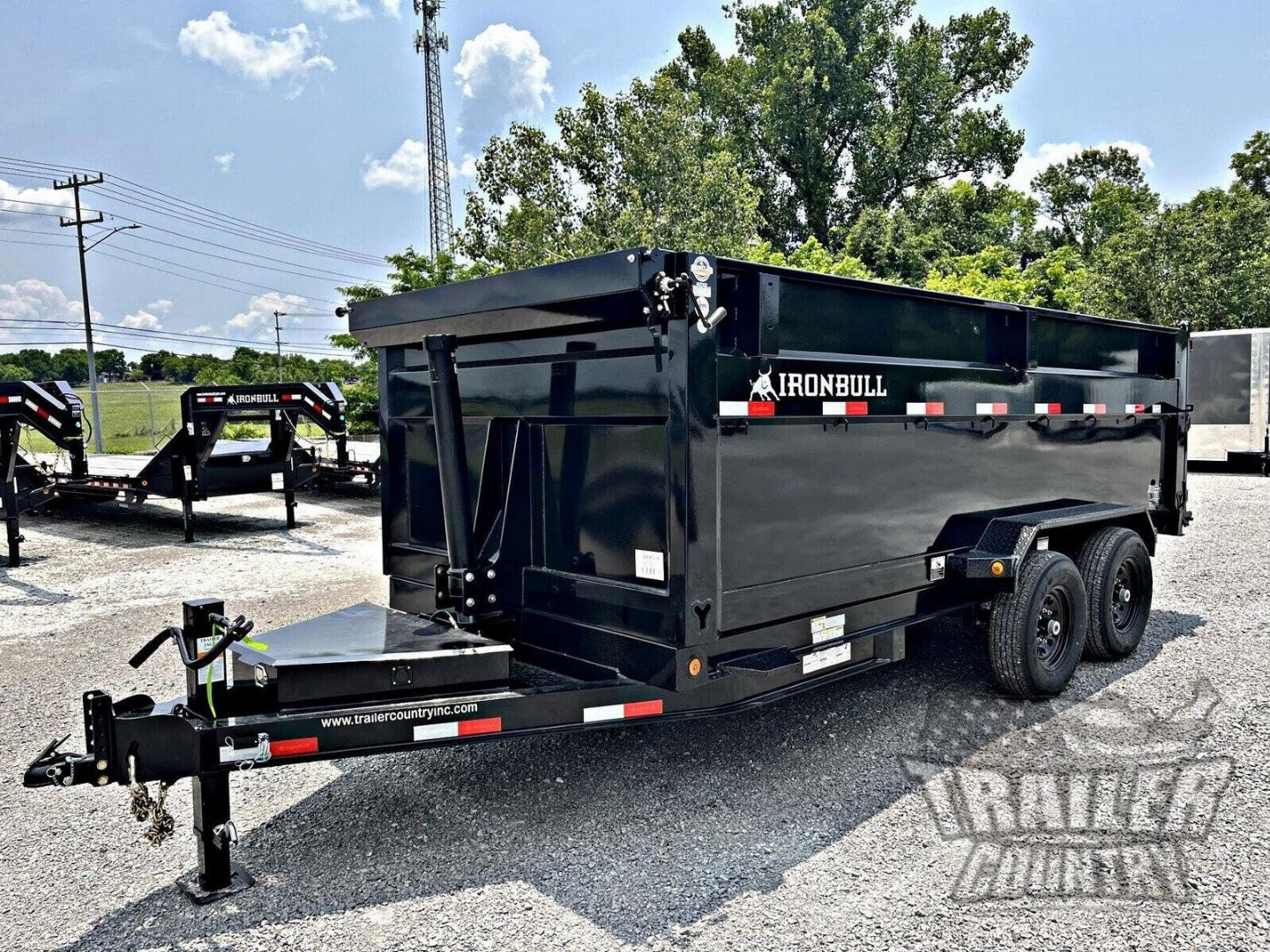New 2026 NEW 7' x 16' Iron Bull 3-Stage Telescopic Hoist Hydraulic Dump Trailer w/ 48" High Sides