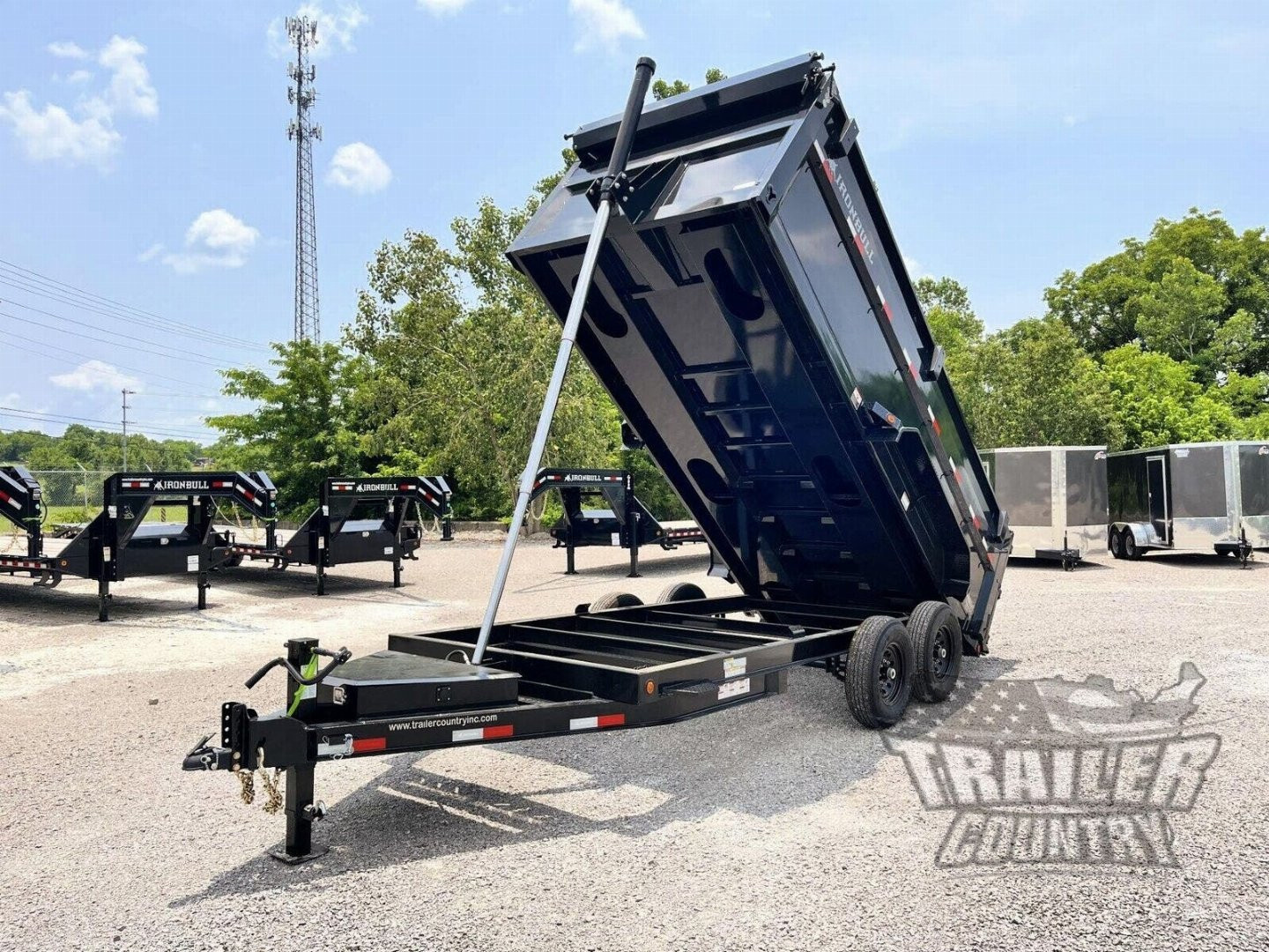 New 2026 NEW 7' x 16' Iron Bull 3-Stage Telescopic Hoist Hydraulic Dump Trailer w/ 48" High Sides