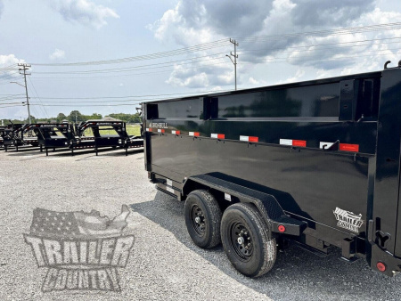 New 2026 NEW 7' x 16' Iron Bull 3-Stage Telescopic Hoist Hydraulic Dump Trailer w/ 48" High Sides