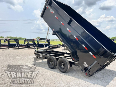 New 2026 NEW 7' x 16' Iron Bull 3-Stage Telescopic Hoist Hydraulic Dump Trailer w/ 48" High Sides