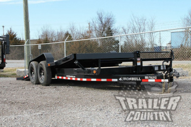 New Brand New 22' Bumper Pull Heavy Duty Flatbed Equipment Hauler Tilt Deck Trailer