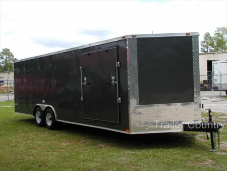 New 2026 New Model HEAVY DUTY Custom 8.5 x 24 Tandem Axle, Enclosed/Carhauler Trailer. (10,400 LB GVWR)