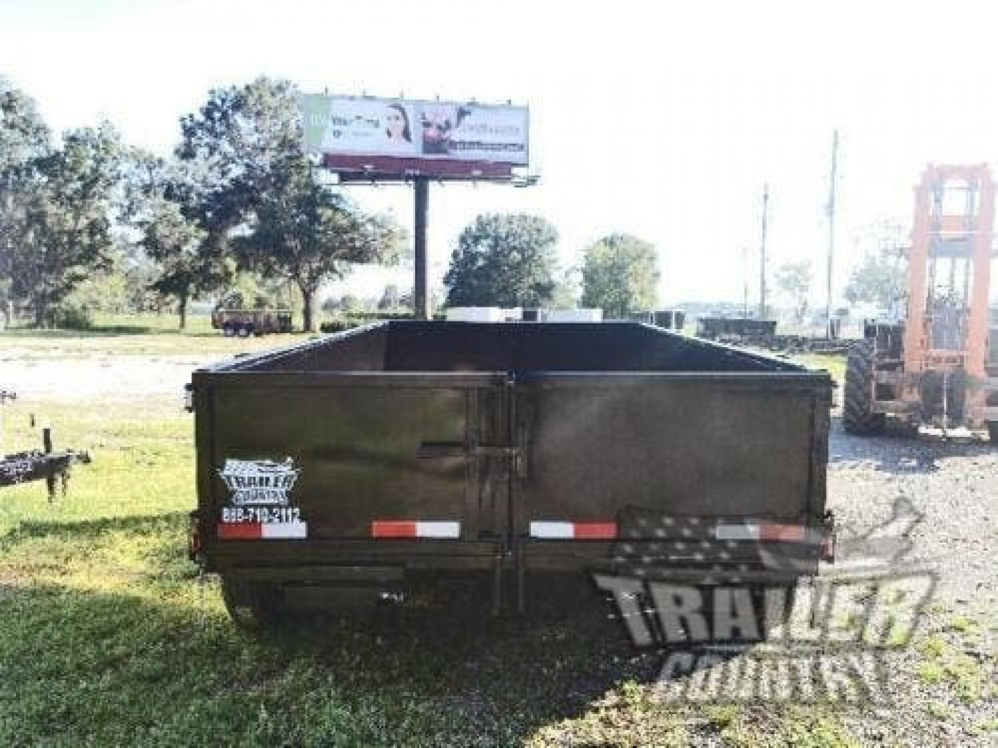 New Brand New Model 7'x14' Tandem Axle, Hydraulic Dump Trailer with Ramps