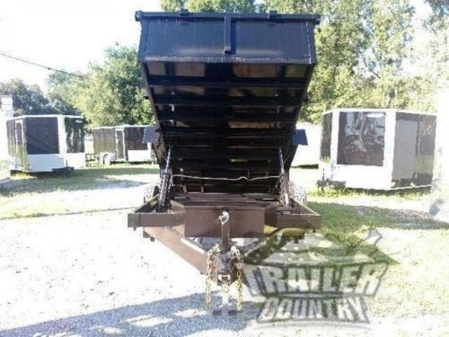 New Brand New Model 7'x14' Tandem Axle, Hydraulic Dump Trailer with Ramps