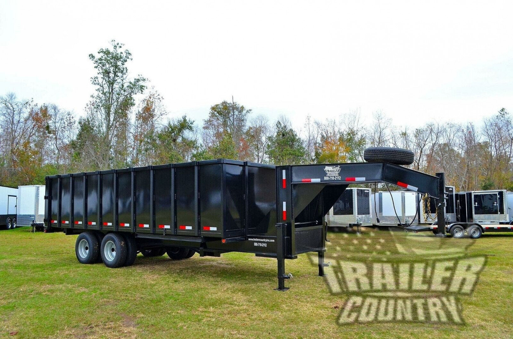 New Model 8'x20' Dual Tandem Axle, Hydraulic Dump Trailer w/ 48" High Sides
