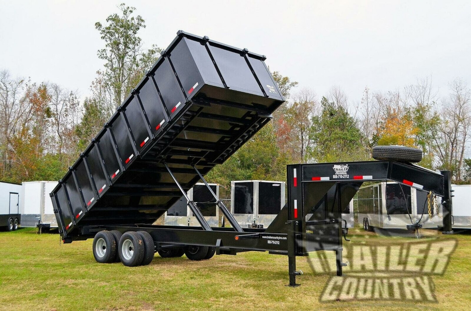 New Model 8'x20' Dual Tandem Axle, Hydraulic Dump Trailer w/ 48" High Sides