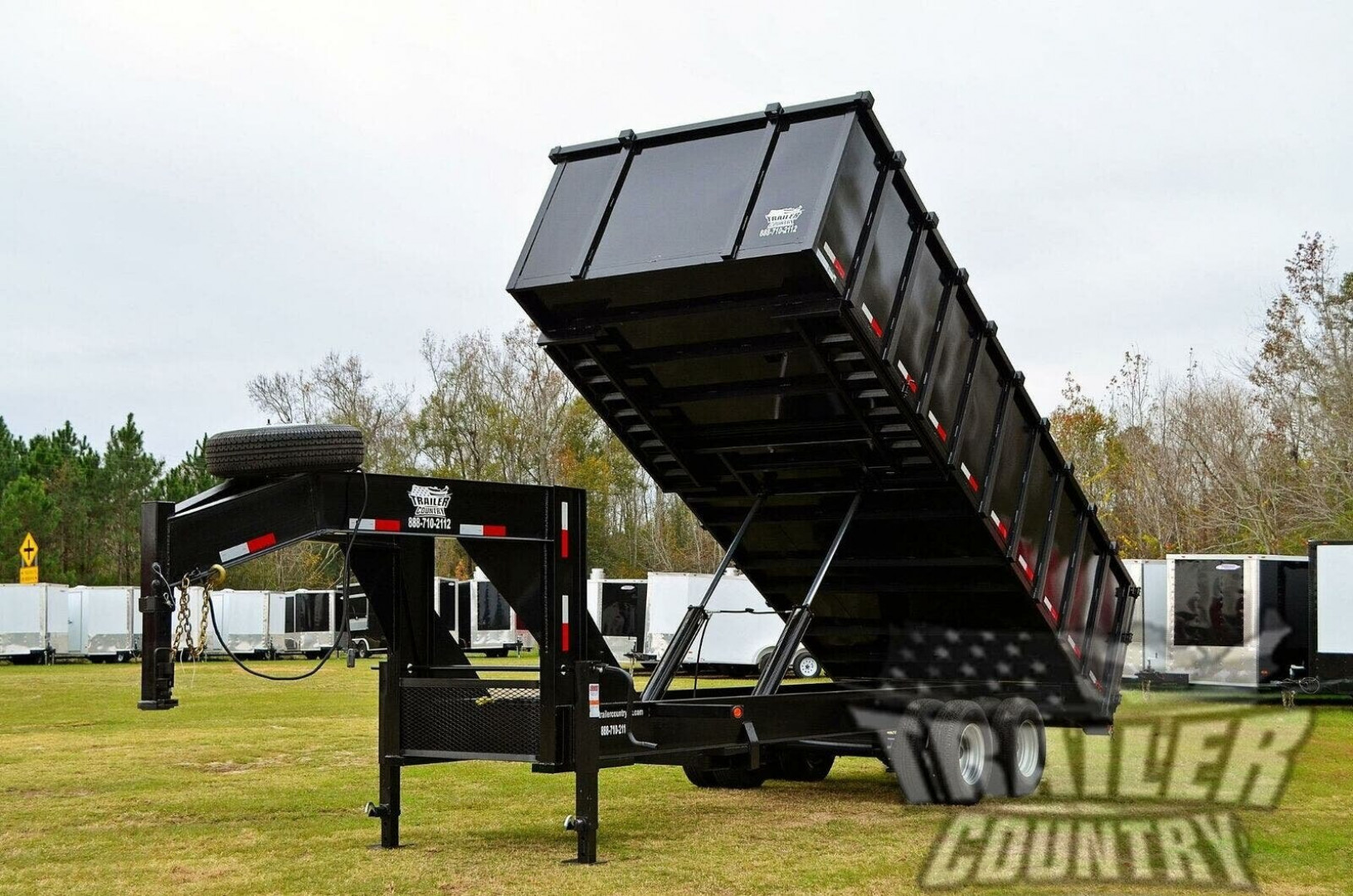 New Model 8'x20' Dual Tandem Axle, Hydraulic Dump Trailer w/ 48" High Sides