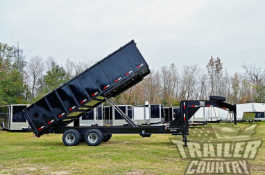 New Model 8'x20' Dual Tandem Axle, Hydraulic Dump Trailer w/ 48" High Sides