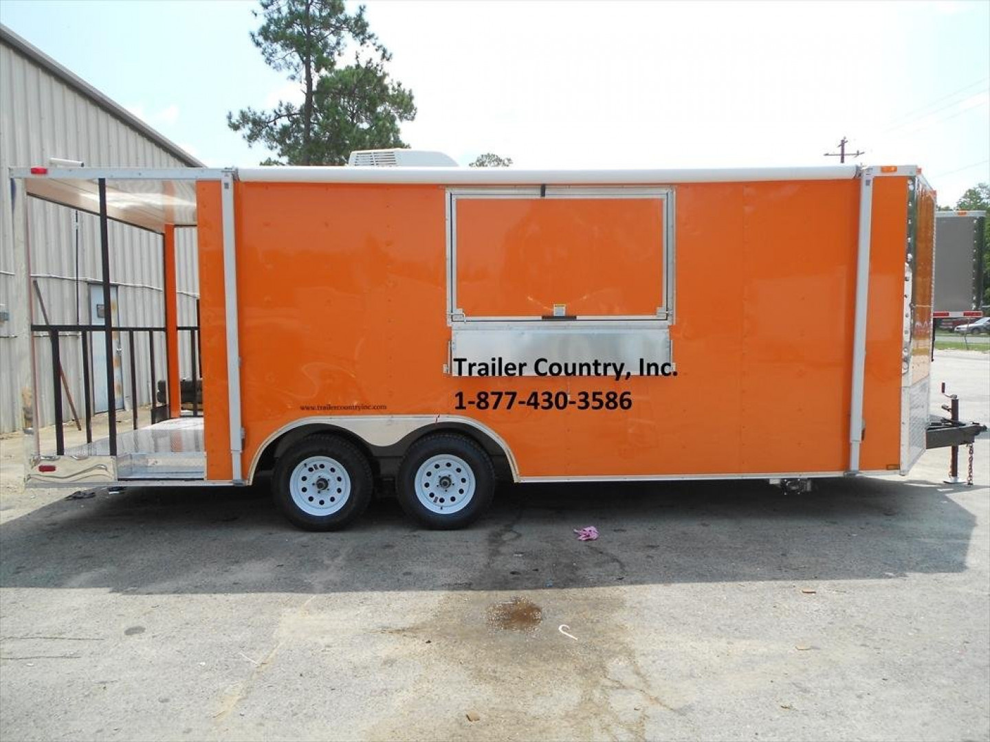 New 2026 NEW 8.5 x 20 ( 4FT Porch ) w/ Sinks, Electrical, Finished Interior. A/C. Awning & More