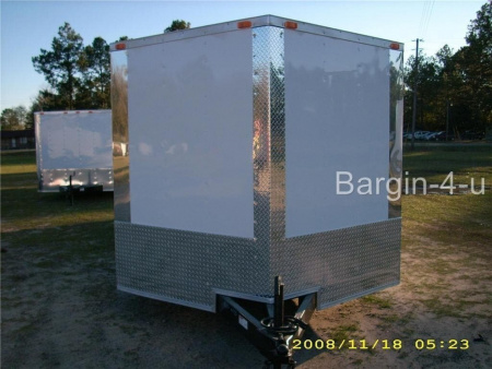 New 2026 Brand New 8.5x20 Tandem Axle, V-Nosed Enclosed Carhauler Trailer